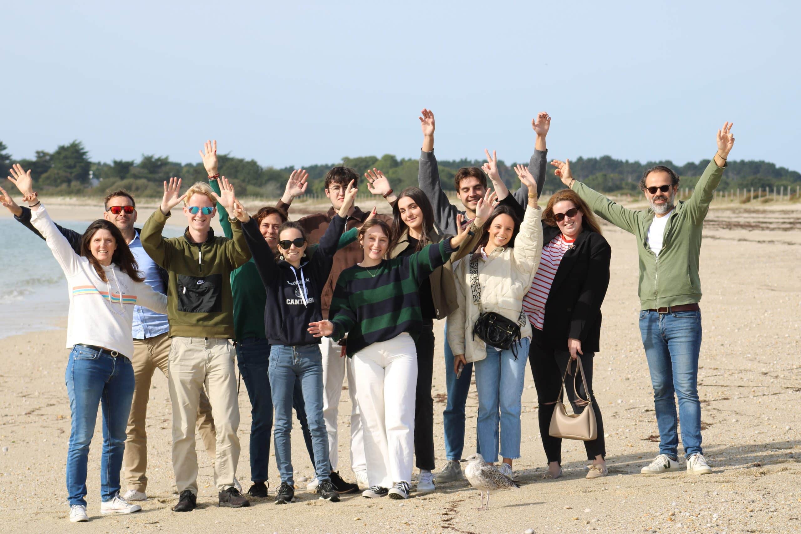Teambuilding Focustribes employés sur la plage